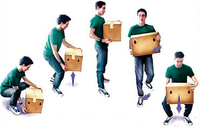 Как поднимать тяжести чтобы не болела спина