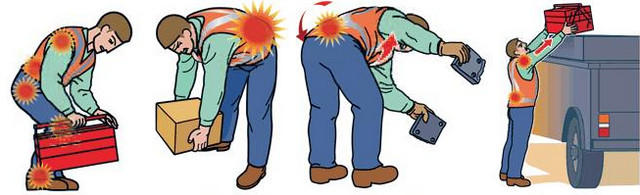 Как поднимать тяжести чтобы не болела спина